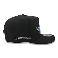 Anaheim Angels Black "Freedom" 40th Anniversary Patch Grey UV New Era 9FIFTY A-Frame Snapback Hat
