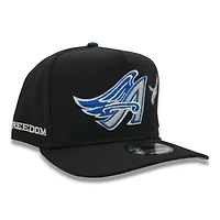Anaheim Angels Black "Freedom" 40th Anniversary Patch Grey UV New Era 9FIFTY A-Frame Snapback Hat