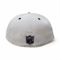 Las Vegas Raiders Chrome Black 2T Leon the Lab Superbowl XV Patch Green UV New Era 59FIFTY Fitted Hat