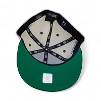 Las Vegas Raiders Chrome Black 2T Leon the Lab Superbowl XV Patch Green UV New Era 59FIFTY Fitted Hat