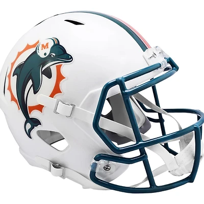 Miami Dolphins White Historic Riddell Replica Speed Full Size Helmet