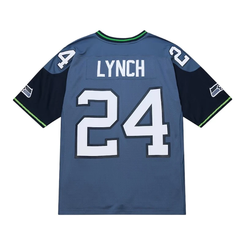 Seattle Seahawks Marshawn Lynch Navy 2010 Legacy Mitchell & Ness NFL Jersey