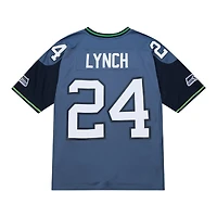 Seattle Seahawks Marshawn Lynch Navy 2010 Legacy Mitchell & Ness NFL Jersey