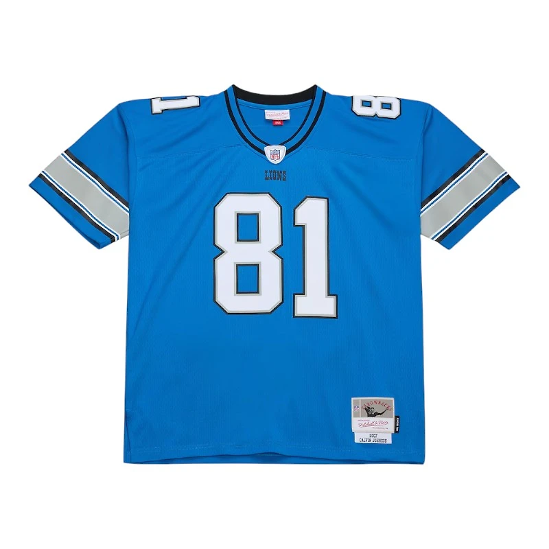 Detroit Lions Calvin Johnson Blue 2007 Legacy Mitchell & Ness NFL Jersey
