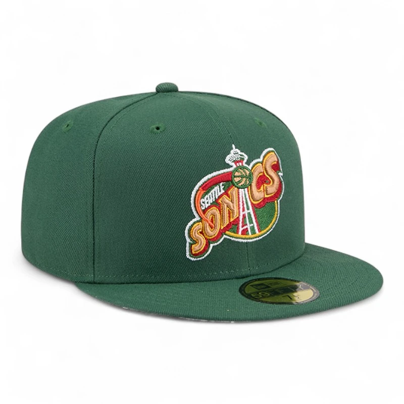 Seattle Supersonics Dark Green 1995-2001 Hardwood Classics New Era 59FIFTY Fitted Hat