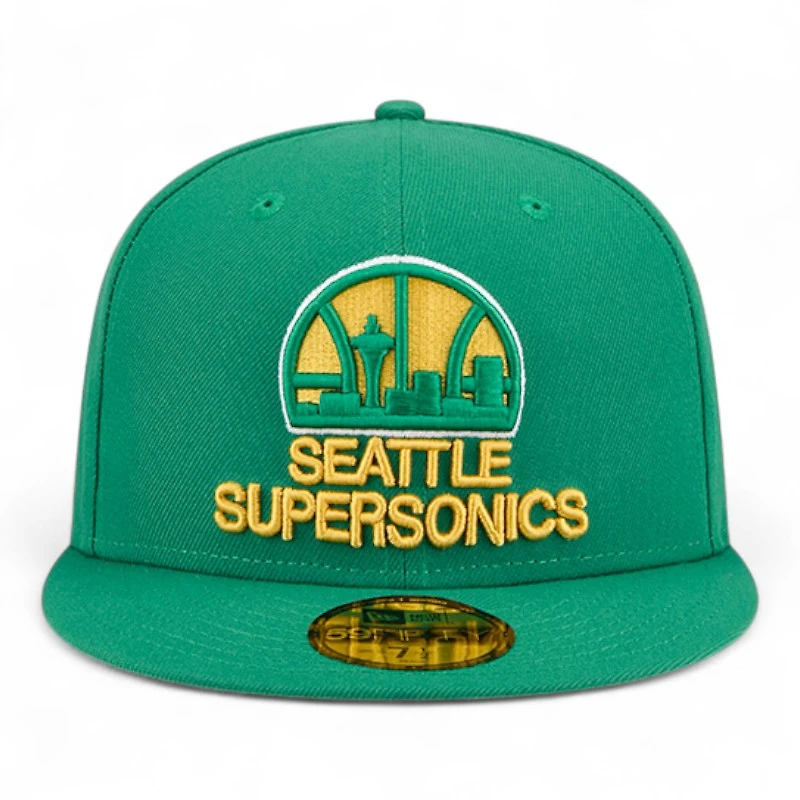 Seattle Supersonics Green 1975-1995 Hardwood Classics New Era 59FIFTY Fitted Hat