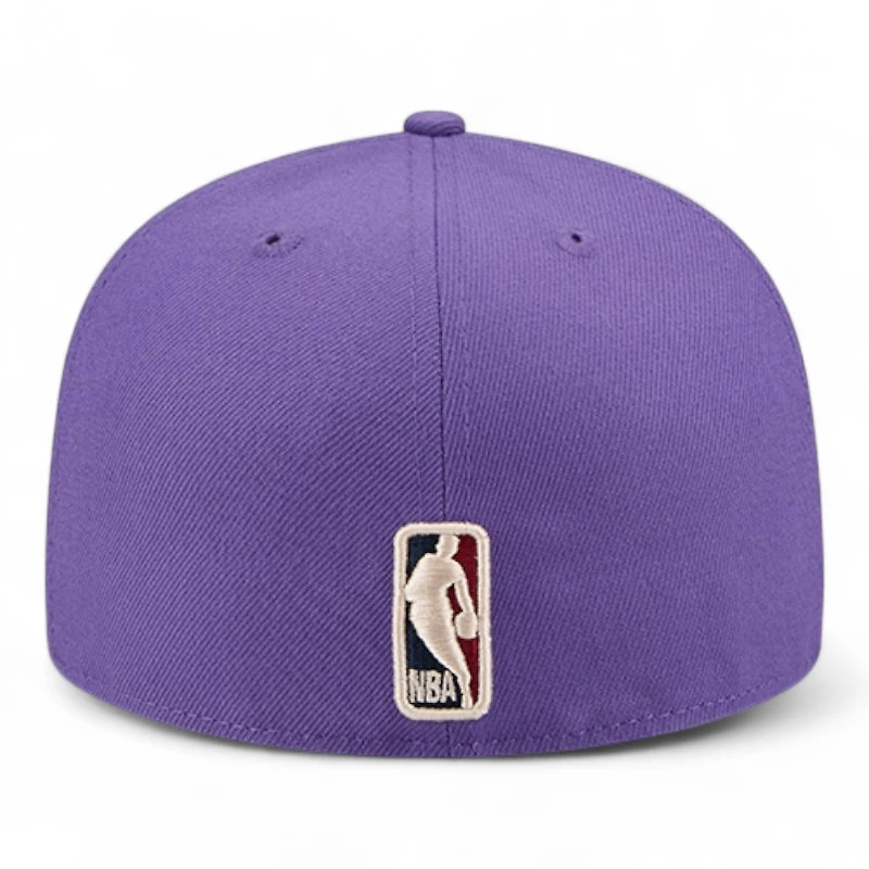 Los Angeles Lakers Purple Hardwood Classics New Era 59FIFTY Fitted Hat