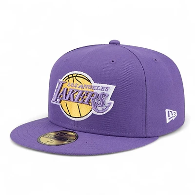 Los Angeles Lakers Purple Hardwood Classics New Era 59FIFTY Fitted Hat