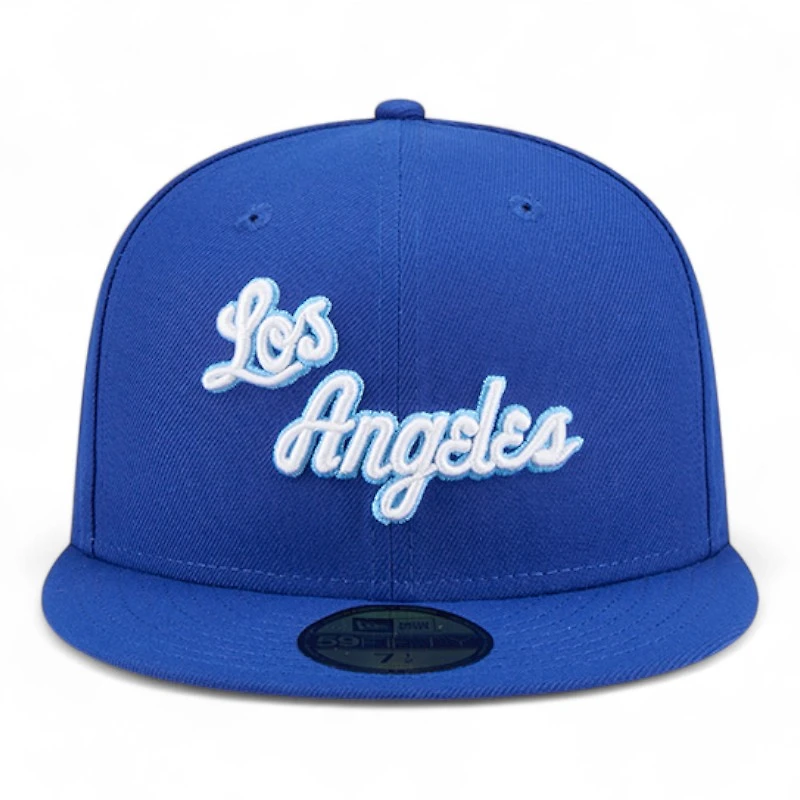 Los Angeles Lakers Royal Blue 1960-1965 Hardwood Classics New Era 59FIFTY Fitted Hat