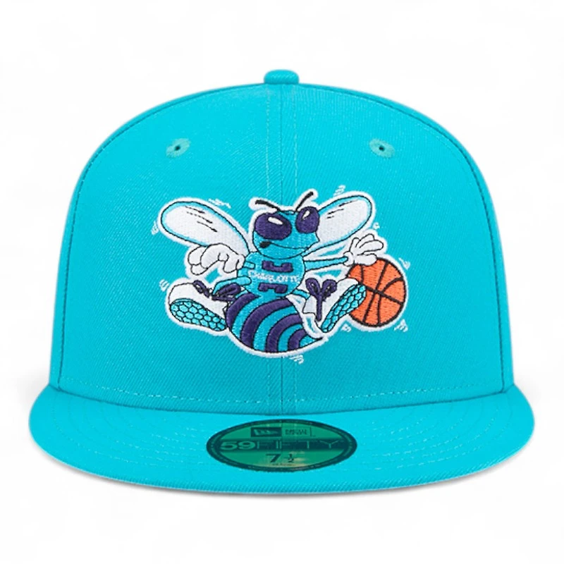 Charlotte Hornets Teal 1988-2002 Hardwood Classics New Era 59FIFTY Fitted Hat