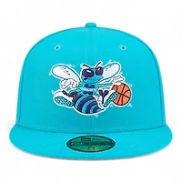 Charlotte Hornets Teal 1988-2002 Hardwood Classics New Era 59FIFTY Fitted Hat