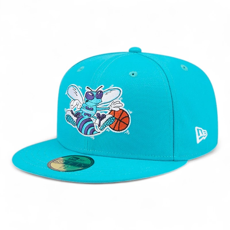 Charlotte Hornets Teal 1988-2002 Hardwood Classics New Era 59FIFTY Fitted Hat