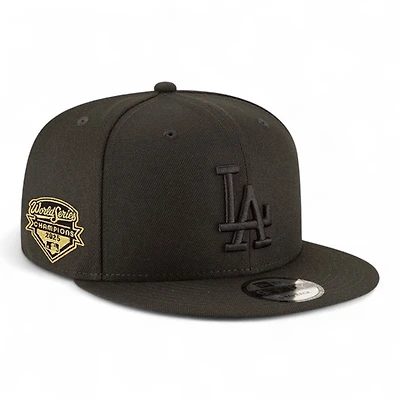 Los Angeles Dodgers Black on Black 2025 WS Champions Patch New Era 9FIFTY Snapback