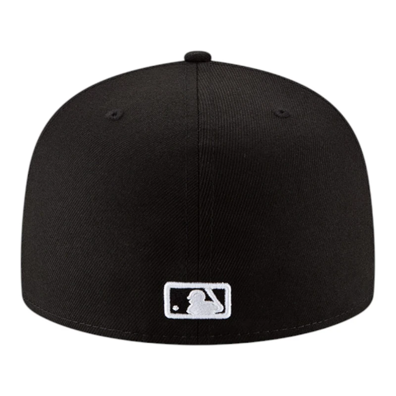 Los Angeles Dodgers Black & White Outline 2025 World Series Champions Patch Grey UV New Era 59FIFTY Fitted Hat