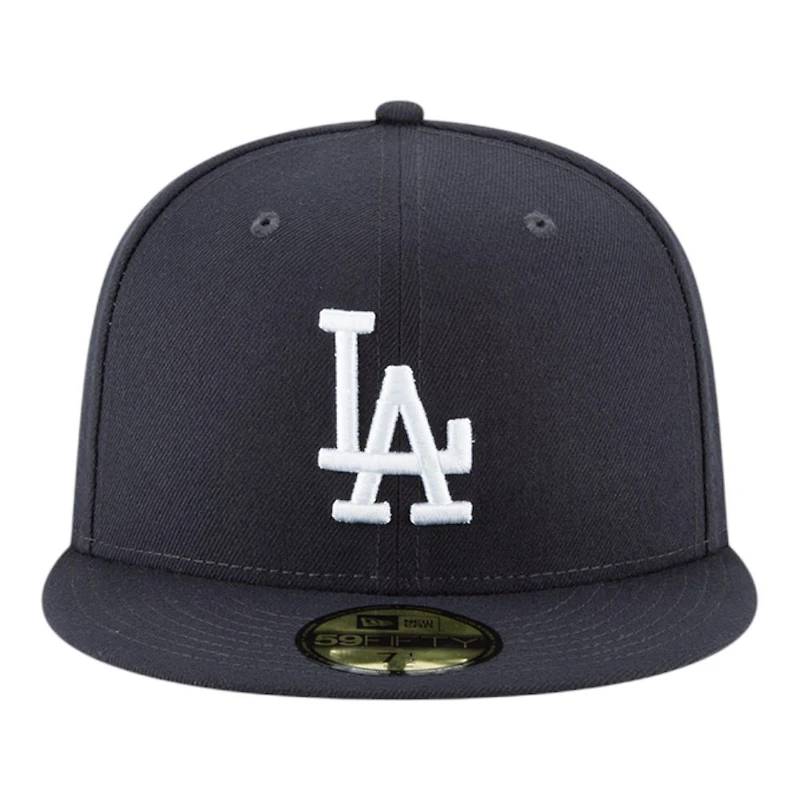Los Angeles Dodgers Navy 2025 World Series Champions Patch Grey UV New Era 59FIFTY Fitted Hat