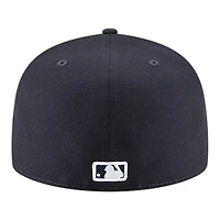Los Angeles Dodgers Navy 2025 World Series Champions Patch Grey UV New Era 59FIFTY Fitted Hat