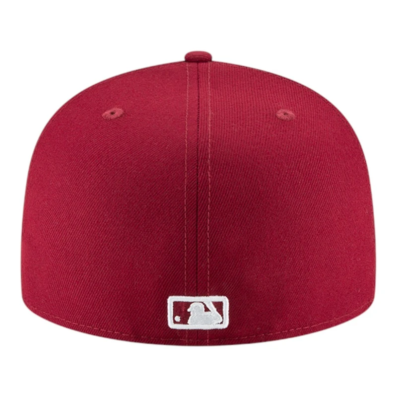 Los Angeles Dodgers Cardinal Red 2025 World Series Champions Patch Grey UV New Era 59FIFTY Fitted Hat