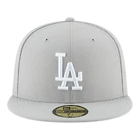 Los Angeles Dodgers Gray 2025 World Series Champions Patch Grey UV New Era 59FIFTY Fitted Hat