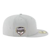 Los Angeles Dodgers Gray 2025 World Series Champions Patch Grey UV New Era 59FIFTY Fitted Hat