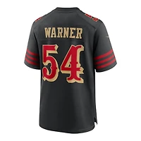 San Francisco 49ers Fred Warner Black 2025 Rivalries Collection Nike Game Jersey
