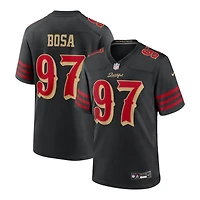 San Francisco 49ers Nick Bosa Black 2025 Rivalries Collection Nike Game Jersey