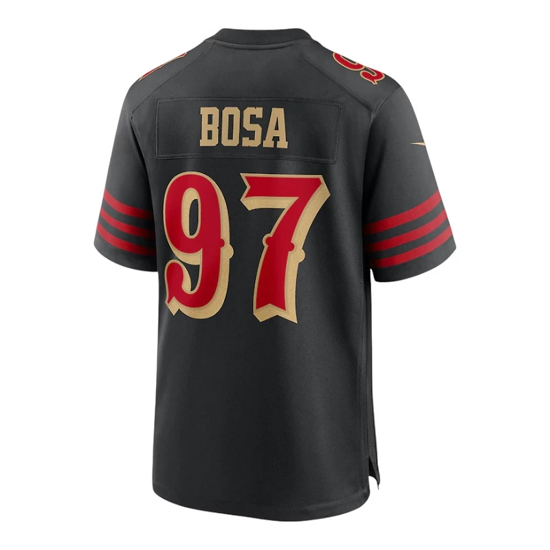 San Francisco 49ers Nick Bosa Black 2025 Rivalries Collection Nike Game Jersey