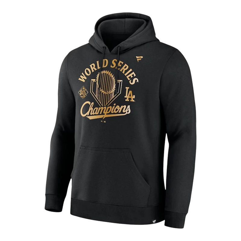 Los Angeles Dodgers Black and Gold 2025 World Series Champions Locker Room Parade Fanatics Hoodie
