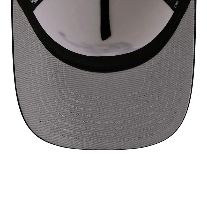 Washington Wizards Chrome and Black 2007-2011 Hardwood Classics New Era 9FIFTY A-Frame Snapback Hat