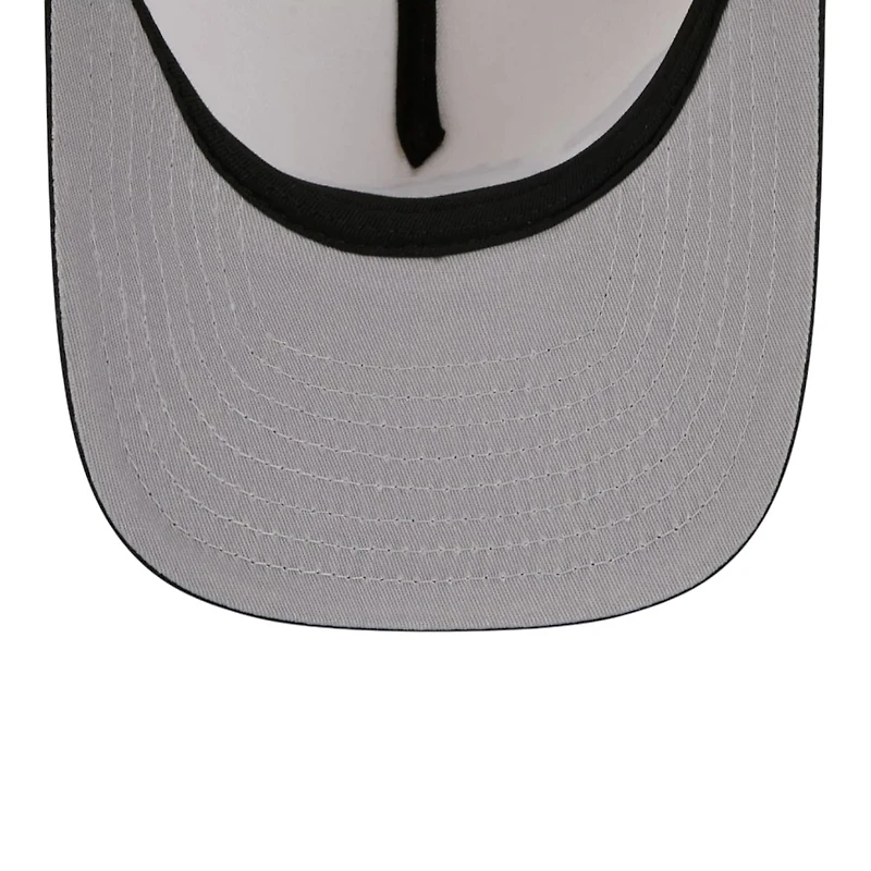 Toronto Raptors Chrome and Black 1995-2007 Hardwood Classics New Era 9FIFTY A-Frame Snapback Hat