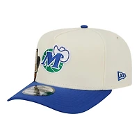 Dallas Mavericks Chrome and Royal Blue 1970-2000 Hardwood Classics New Era 9FIFTY A-Frame Snapback Hat