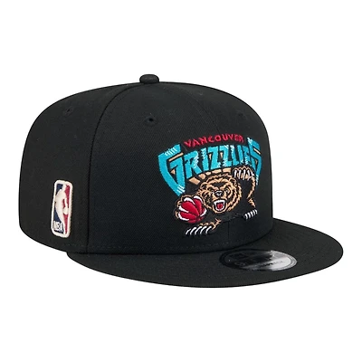 Vancouver Grizzlies Black 1995-2001 Hardwood Classics New Era 9FIFTY Snapback Hat