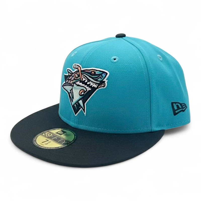 San Jose Sharks Teal and Black 1997 All Star Patch Gray UV New Era 59FIFTY Fitted Hat