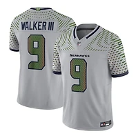 Seattle Seahawks Kenneth Walker III Wolf Gray 2025 Rivalries Collection Nike Vapor F.U.S.E Limited Jersey