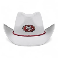 San Francisco 49ers White Rhinestone FOCO Cowboy Hat