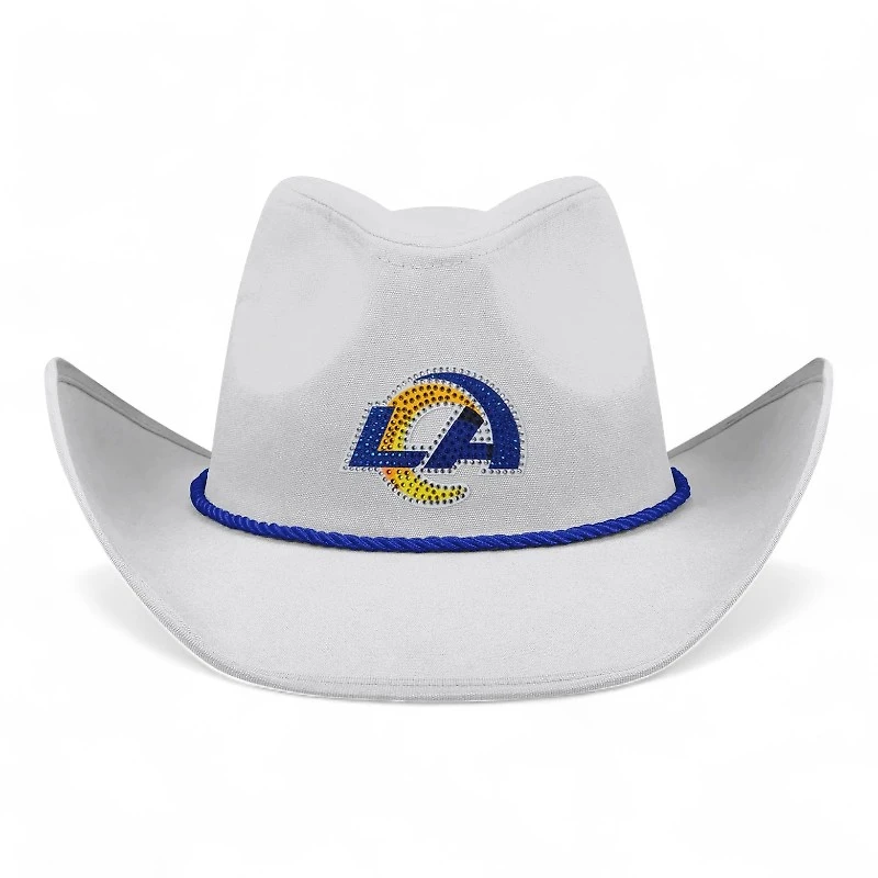 Los Angeles Rams White Rhinestone FOCO Cowboy Hat