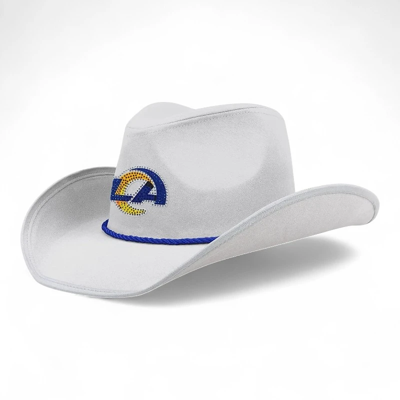 Los Angeles Rams White Rhinestone FOCO Cowboy Hat