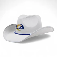 Los Angeles Rams White Rhinestone FOCO Cowboy Hat