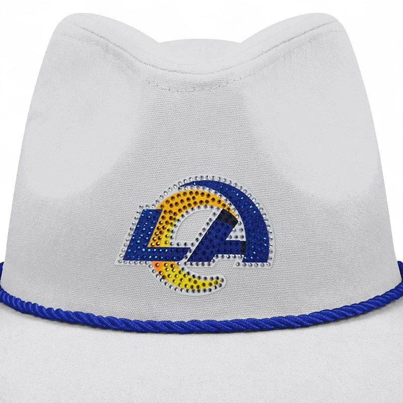 Los Angeles Rams White Rhinestone FOCO Cowboy Hat