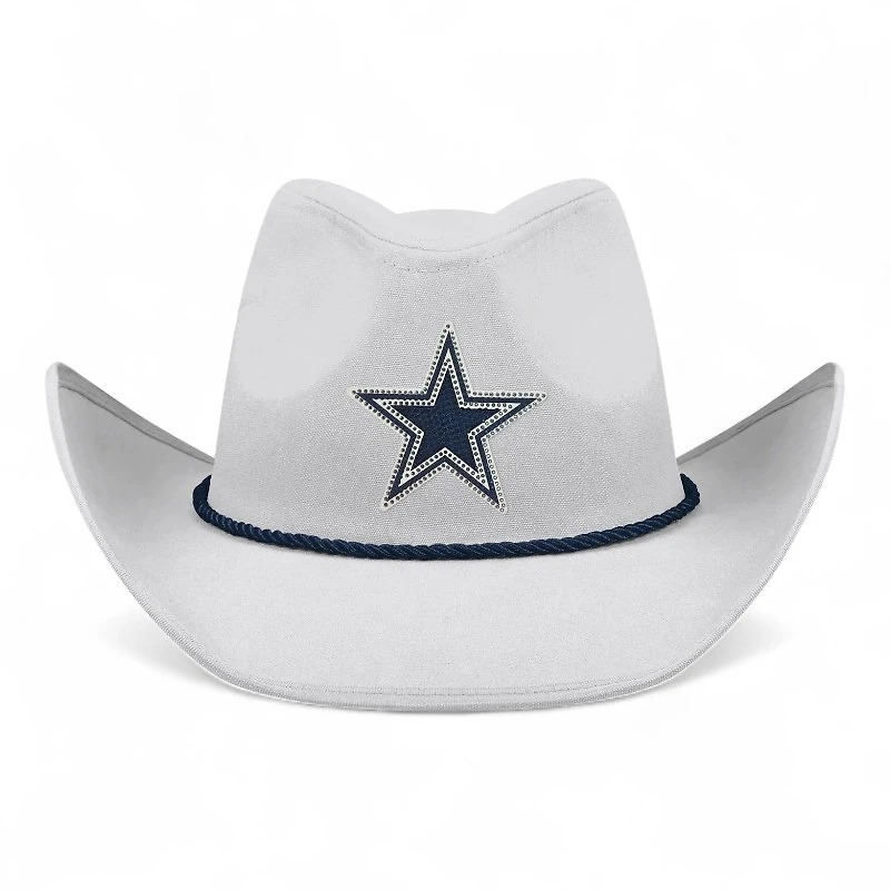 Dallas Cowboys White Rhinestone FOCO Cowboy Hat