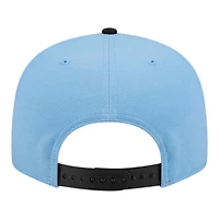 Utah Mammoth Mountain Blue and Black Primary Logo New Era 9FIFTY Snapback Hat