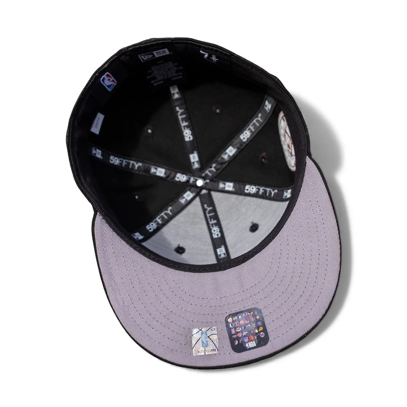 Denver Nuggets Black Copper Pickaxe Leon the Lab Grey UV New Era 59FIFTY Fitted Hat