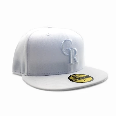 Colorado Rockies White on Leon the Lab Grey UV New Era 59FIFTY Fitted Hat
