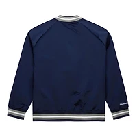 Dallas Cowboys Navy Mitchell & Ness Lightweight Satin Raglan Full-Snap Jacket