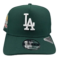 Los Angeles Dodgers Dark Green 2024 WS Champs Patch Grey UV New Era 9FIFTY A-Frame Snapback Hat