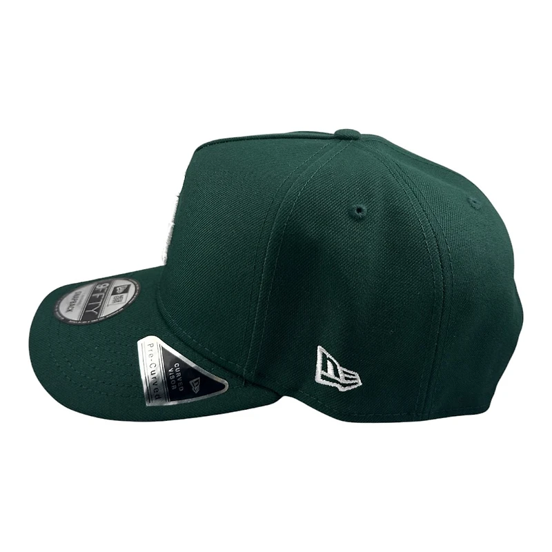 Los Angeles Dodgers Dark Green 2024 WS Champs Patch Grey UV New Era 9FIFTY A-Frame Snapback Hat