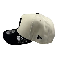 Los Angeles Dodgers Chrome and Black Upside Down LA Grey UV New Era 9FIFTY A-Frame Snapback Hat