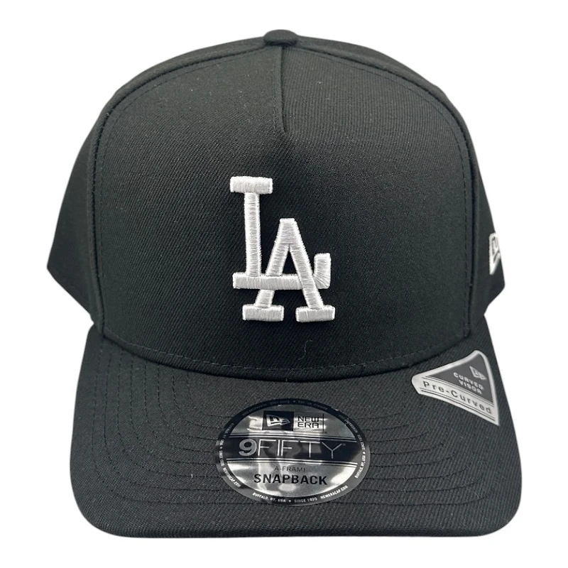Los Angeles Dodgers Black and White Black UV New Era 9FIFTY A-Frame Snapback Hat
