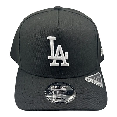 Los Angeles Dodgers Black and White Black UV New Era 9FIFTY A-Frame Snapback Hat