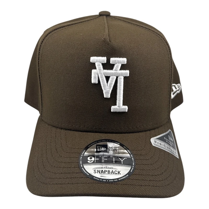 Los Angeles Dodgers Walnut Brown Upside Down LA Grey UV New Era 9FIFTY A-Frame Snapback Hat