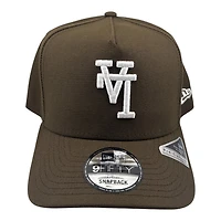 Los Angeles Dodgers Walnut Brown Upside Down LA Grey UV New Era 9FIFTY A-Frame Snapback Hat